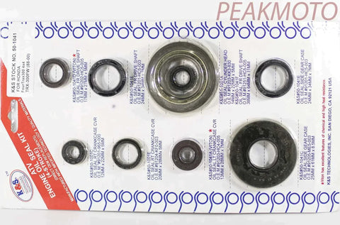 Honda TRX300FW 1988-2000 Fourtrax 300 4x4 Engine Oil Seal Kit K&S 50-1041