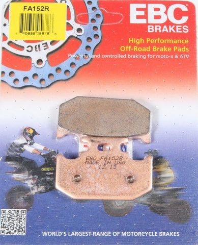 EBC FA152R R Sintered Brake Pads REAR Kawasaki KX125 KX250 89-94, KLX650R 93-96