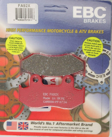 EBC - FA92X - X Series Carbon Brake Pads HONDA ATC250R 1985-1986 Front or Rear