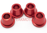 ZETA - ZE37-0311 - Rubber Killer Handlebar Aluminum Bushings, Red
