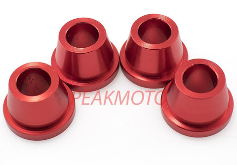 ZETA - ZE37-0311 - Rubber Killer Handlebar Aluminum Bushings, Red