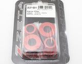 ZETA - ZE37-0311 - Rubber Killer Handlebar Aluminum Bushings, Red