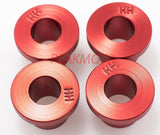 ZETA - ZE37-0311 - Rubber Killer Handlebar Aluminum Bushings, Red