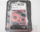 ZETA - ZE37-0321 - Rubber Killer Handlebar Aluminum Bushings, Red