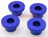 ZETA - ZE37-0322 - Rubber Killer Handlebar Aluminum Bushings, Blue