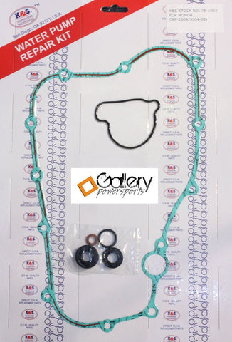 Honda CRF250R 04-09 Water Pump Repair Kit Gaskets Seals CRF-250R 2004-2009
