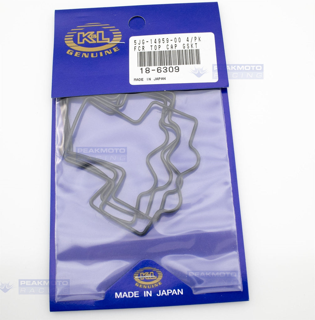 K&L 186309 Top Cap Gaskets for Keihin FCR Carburetor (4 Pack) Made PeakMoto