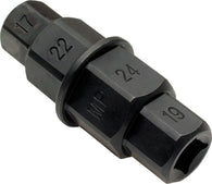 Motion Pro 08-0397 Hex Axle Tool 17,19,22,24 mm Heavy Duty Chromoly Steel