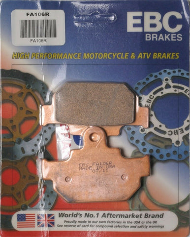 EBC FA106R R Series Sintered Brake Pads FRONT For Suzuki RM125 RM250 1985-1986