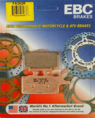 EBC FA302R Sintered Brake Pads For Kawasaki KX65 00-17, For Suzuki RM65 03-05