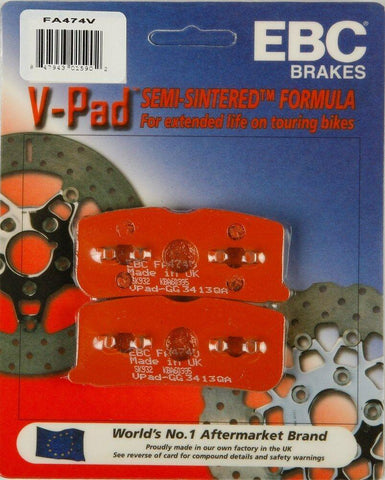 EBC FA474V Touring Bike Semi-Sintered V Brake Pads