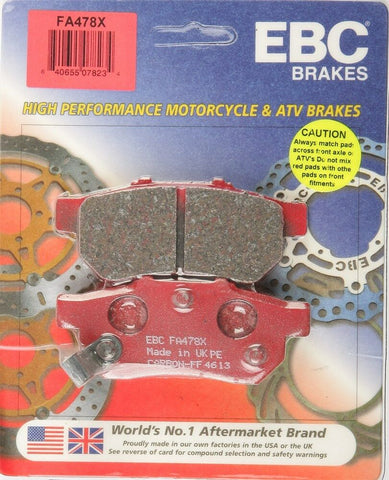 EBC - FA478X - X Series Carbon Brake Pads HONDA MUV 700 Big Red 09-13 Left, Rear