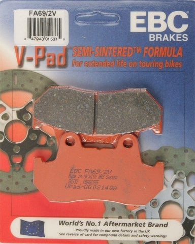 EBC FA69/2V Touring Bike Semi-Sintered V Brake Pads