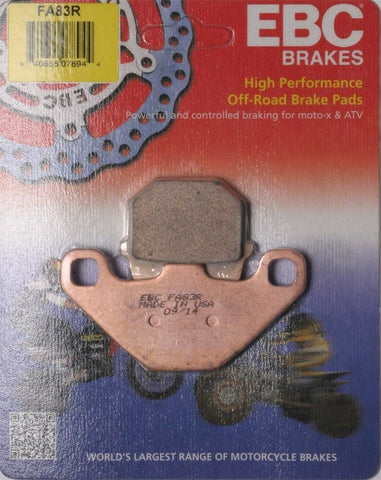 EBC FA83R R Series Sintered Brake Pads Kawasaki KX80 84-96, KX100 95-96 FRONT