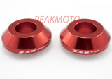 ZETA ZE93-2302 Rear Captive Wheel Spacers Red Suzuki RMZ250 04-17, RMZ450 08-17