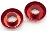 ZETA ZE93-2302 Rear Captive Wheel Spacers Red Suzuki RMZ250 04-17, RMZ450 08-17