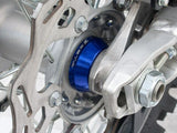 ZETA ZE93-2406 Fast Rear Captive Wheel Spacers Blue Yamaha YZ250F YZ450F 09-17