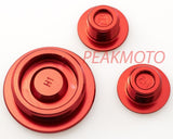 ZETA ZE89-1110 Engine Plugs, Red Honda CRF250R 2004-2009, CRF250X 2004-2017