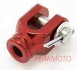 ZETA - ZE89-5125 - RED Rear Brake Clevis Kawasaki KX65 03-17, KX250 2005-2008