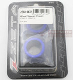 ZETA - ZE93-3672 BLUE Front Wheel Spacers Yamaha YZ250F YZ450F 2014-2017