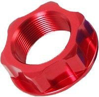 ZETA - ZE58-2033 Red Anodized Aluminum Steering Stem Nut M22x30x12 1.00 Pitch