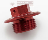 ZETA - ZE89-2210 - Oil Filler Plug Red Suzuki RM80 RM85 01-16, RM125 RM250 01-08