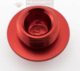 ZETA - ZE89-2210 - Oil Filler Plug Red Suzuki RM80 RM85 01-16, RM125 RM250 01-08