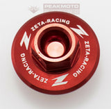 ZETA - ZE89-2210 - Oil Filler Plug Red Suzuki RM80 RM85 01-16, RM125 RM250 01-08