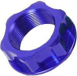 ZETA ZE58-2022 Blue  Anodized Aluminum Steering Stem Nut M22x27x12mm 1.00 Pitch
