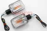 K&S UNIVERSAL DOT MINI STALK TURN SIGNAL BLACK BODY - CLEAR LENS HALOGEN | 25-7500C
