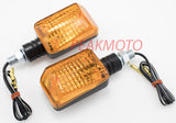 K&S UNIVERSAL DOT MINI STALK TURN SIGNAL BLACK BODY - AMBER LENS HALOGEN | 25-7500