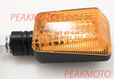 K&S UNIVERSAL DOT MINI STALK TURN SIGNAL BLACK BODY - AMBER LENS HALOGEN | 25-7500