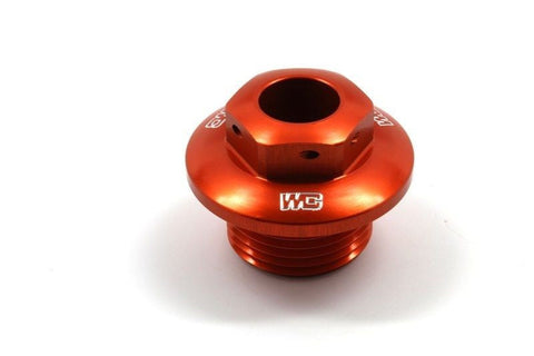 Works Connection Works Connection Orange Anodized Aluminum Steering Stem Nut KTM Husqvarna |24-380