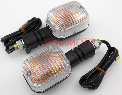 K&S UNIVERSAL DUAL SPORT ENDURO DOT TURN SIGNAL BLACK BODY - CLEAR LENS | 25-7000C