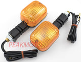 K&S UNIVERSAL DUAL SPORT ENDURO DOT TURN SIGNAL BLACK BODY - AMBER LENS | 25-7000