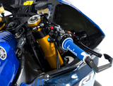 A450 ROAD RACING GRIPS BLUE/WHITE PAIR