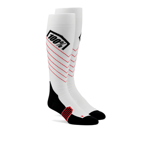 HI SIDE THIN MX SOCKS WHITE SM/MD