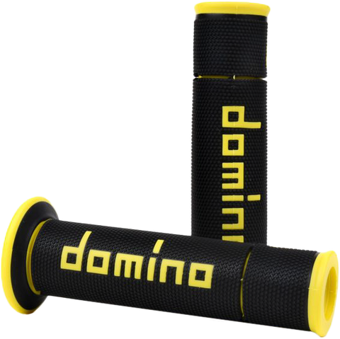 A450 ROAD RACING GRIPS BLACK/YELLOW PAIR