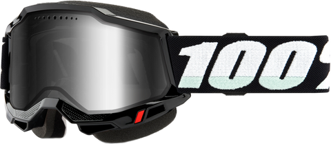 ACCURI 2 SNOWMOBILE GOGGLE BLACK W/ SILVER MIRROR LENS