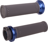 RUFIAN GRIPS CABLE 1" GRAPHITE/BLUE