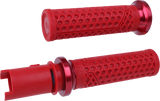 VAN'S LOCK-ON GRIPS DARK RED/RED CVO `23-24