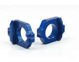 Works Connection Axle Blocks Elite Kawasaki/Suzuki Blue 17-235 manufacturer photo 1