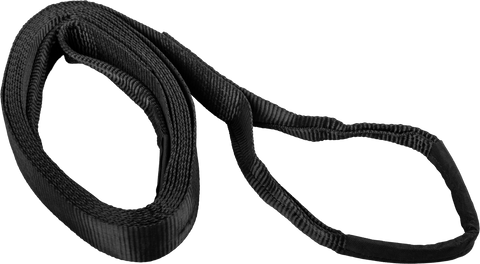 TOW STRAP W/ 1/5" SHACKLE BLACK 1/PK