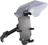 ARMOR CHARGER PHONE MOUNT W/VISOR BLACK