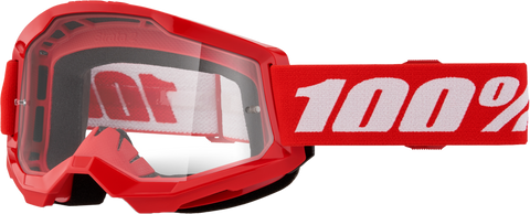 STRATA 2 JUNIOR GOGGLE RED CLEAR LENS