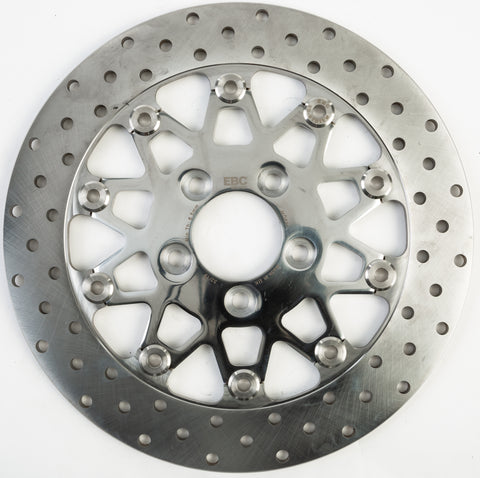 V-TWIN BRAKE ROTOR 11.8" MD 521 CHROME 10-SPOKE
