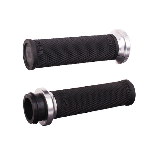 RUFIAN GRIPS INDIAN TBW 1" BLACK/SILVER