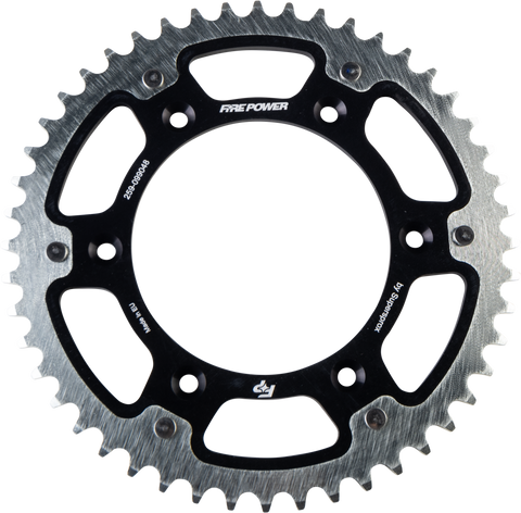 REAR SPROCKET HYBRID 48T BLK/SIL