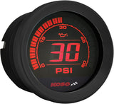 HD-02 SERIES GAUGE KIT BLACK BEZEL OIL TEMP