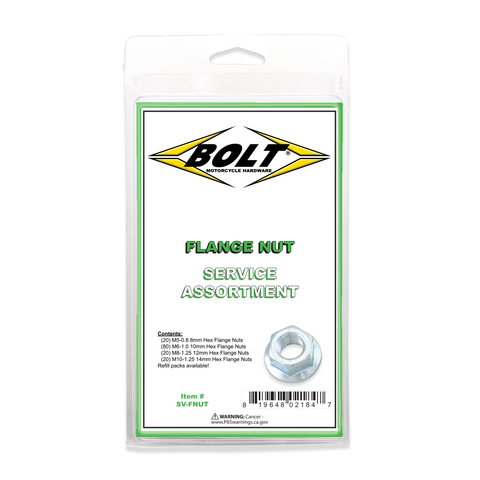 FLANGE NUT ASSORTMENT 140 PIECE KIT